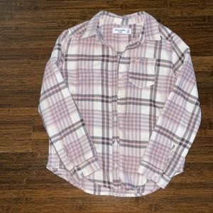 Abercrombie & Fitch Kids flannel button down shirt